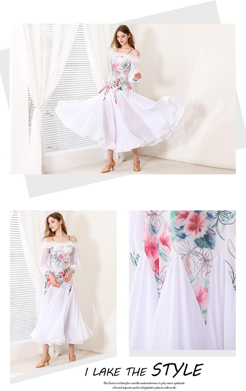 hapyours] 社交ダンスドレス ワンピース スタンダード衣装 高級練習着